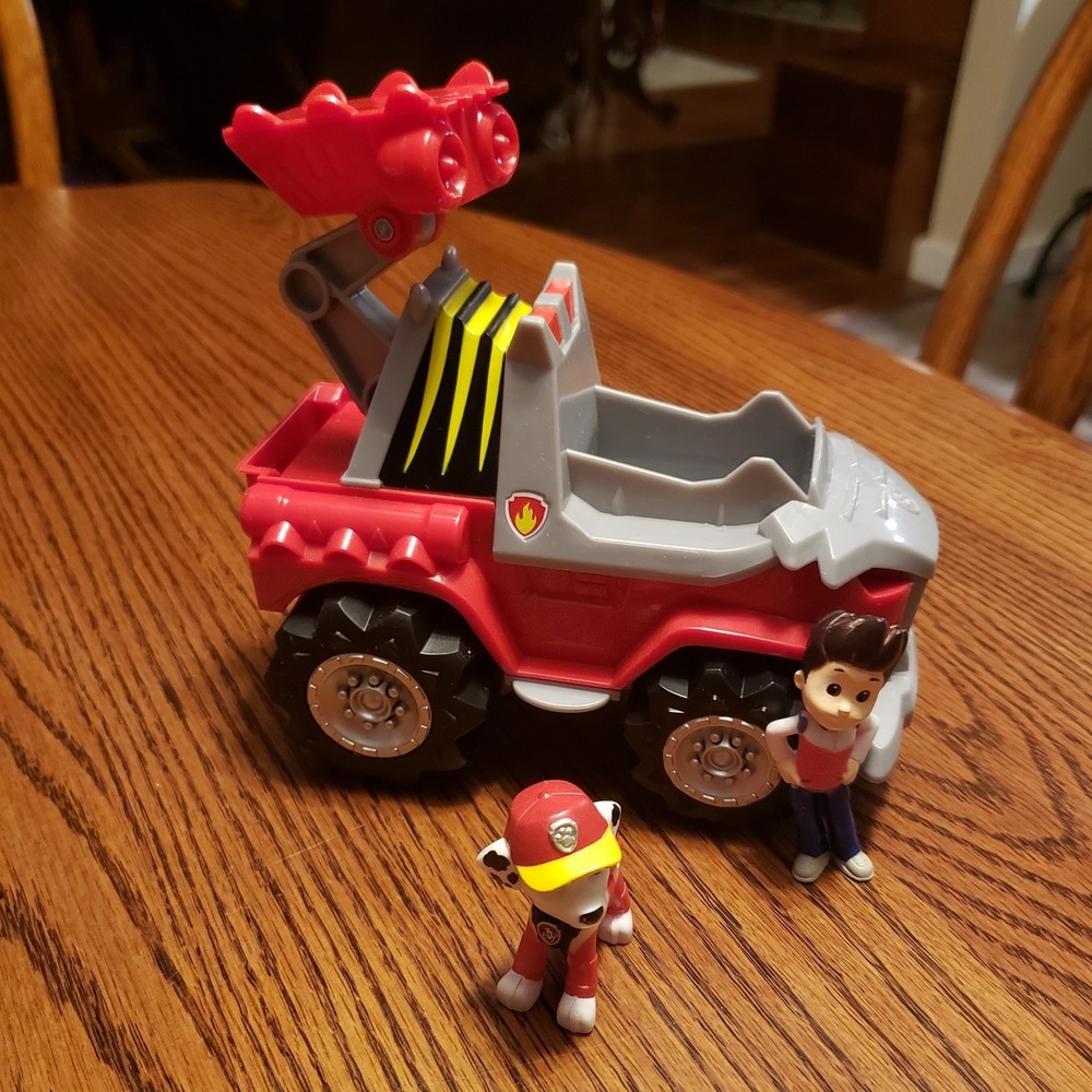 Paw Patrol Marshall's Transforming‎ Fire Truck Vehicle with Ryder Figures